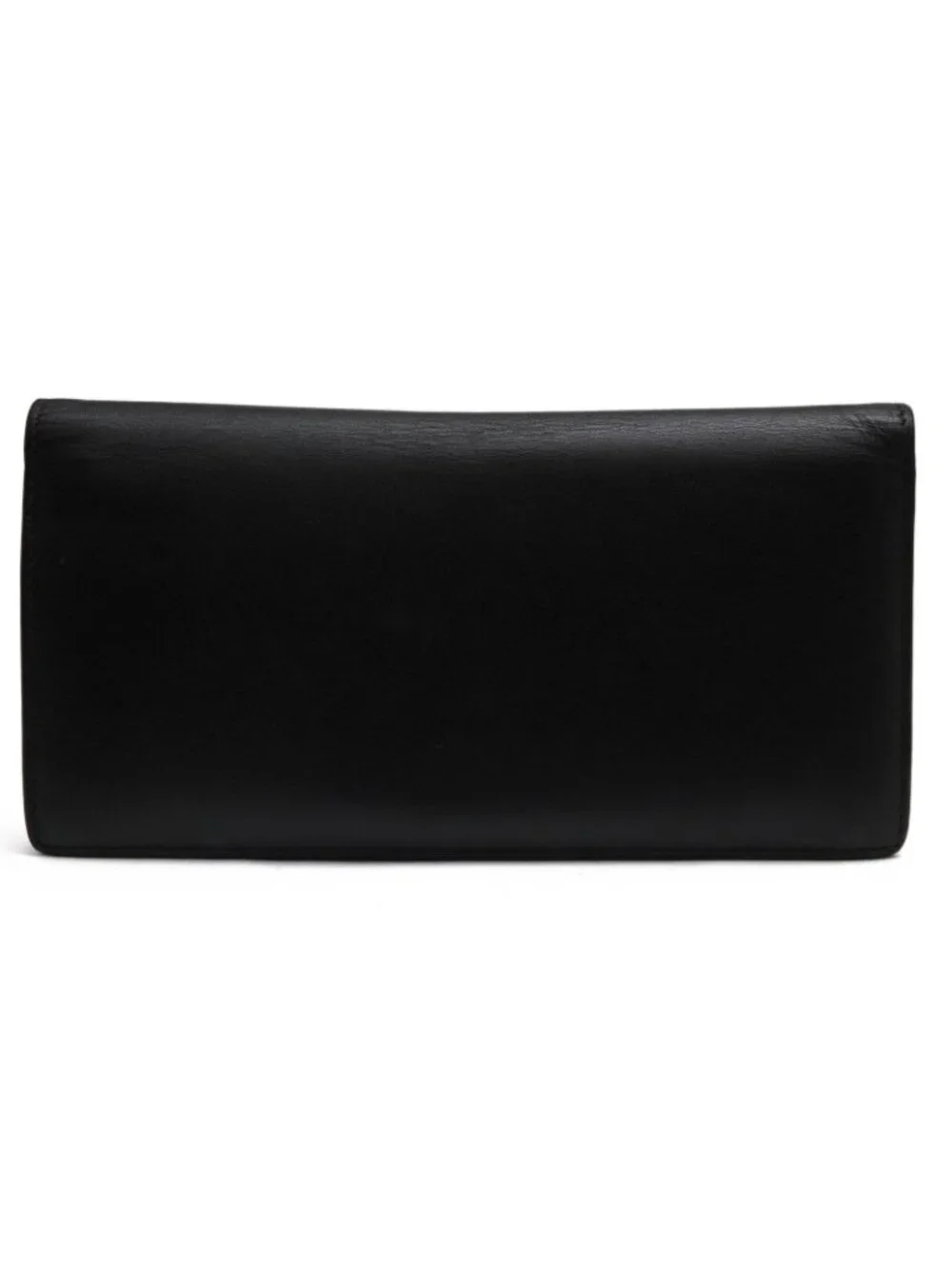 Balenciaga Wallet Leather Black Cash Vertical with Coin Purse Bifold
